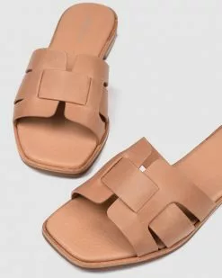 Jo Mercer Tara Flat Slides TAN LEATHER -Sandals Sales Shop http3A2F2Fstatic.theiconic.com .au2Fp2Fjo mercer 4895 7145521 7
