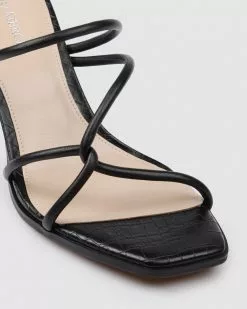 Jo Mercer Novi Mid Heel Sandals BLACK LEATHER -Sandals Sales Shop http3A2F2Fstatic.theiconic.com .au2Fp2Fjo mercer 6662 6339641 5