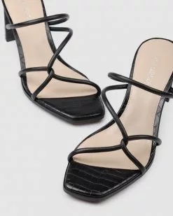 Jo Mercer Novi Mid Heel Sandals BLACK LEATHER -Sandals Sales Shop http3A2F2Fstatic.theiconic.com .au2Fp2Fjo mercer 6666 6339641 7