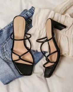 Jo Mercer Novi Mid Heel Sandals BLACK LEATHER -Sandals Sales Shop http3A2F2Fstatic.theiconic.com .au2Fp2Fjo mercer 6669 6339641 8