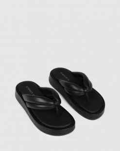 Jo Mercer Dion Low Sandals BLACK LEATHER -Sandals Sales Shop http3A2F2Fstatic.theiconic.com .au2Fp2Fjo mercer 6954 8848051 6