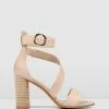 Jo Mercer Beckett High Heel Sandals NATURAL LEATHER