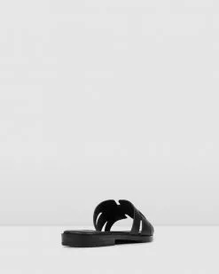 Jo Mercer Tara Flat Slides BLACK LEATHER -Sandals Sales Shop http3A2F2Fstatic.theiconic.com .au2Fp2Fjo mercer 8135 5904141 3
