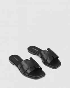 Jo Mercer Tara Flat Slides BLACK LEATHER -Sandals Sales Shop http3A2F2Fstatic.theiconic.com .au2Fp2Fjo mercer 8142 5904141 6