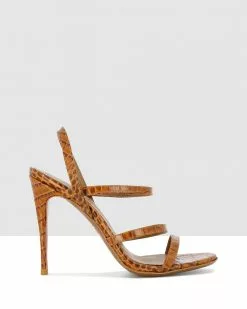 LAUREN MARINIS Dot Tan Croc