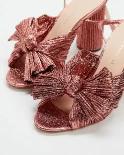 Loeffler Randall Camellia Pleated Bow Heels Metallic Rose -Sandals Sales Shop http3A2F2Fstatic.theiconic.com .au2Fp2Floeffler randall 7344 4603531 4