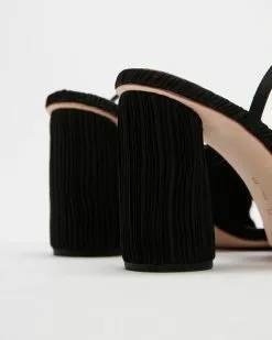 Loeffler Randall Camellia Pleated Knot Heeled Sandal With Ankle Strap Black -Sandals Sales Shop http3A2F2Fstatic.theiconic.com .au2Fp2Floeffler randall 7387 6603531 3