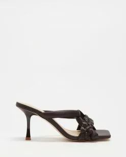 Manning Cartell Above & Below Mules Chocolate