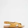 Mia Vita Marvel Flat Sandal Mustard