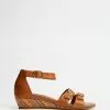 Mia Vita Hype Wedge Sandal Tan
