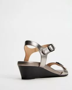 Mia Vita Nadia Wedge Sandal Pewter -Sandals Sales Shop http3A2F2Fstatic.theiconic.com .au2Fp2Fmia vita 1228 2331041 3