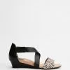 Mia Vita Hydro Wedge Sandal Black Ocelot