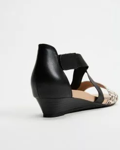Mia Vita Hydro Wedge Sandal Black Ocelot -Sandals Sales Shop http3A2F2Fstatic.theiconic.com .au2Fp2Fmia vita 1264 3331041 3
