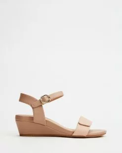 Mia Vita Nelly Wedge Sandal Pink