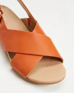 Mia Vita Marvel Flat Sandal Orange -Sandals Sales Shop http3A2F2Fstatic.theiconic.com .au2Fp2Fmia vita 1278 6331041 2