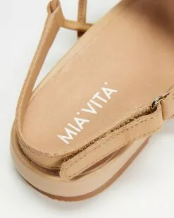 Mia Vita Maggie Flat Sandal Beige -Sandals Sales Shop http3A2F2Fstatic.theiconic.com .au2Fp2Fmia vita 2025 1189931 3