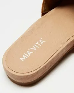 Mia Vita Maple Flat Sandal Tan -Sandals Sales Shop http3A2F2Fstatic.theiconic.com .au2Fp2Fmia vita 2154 7089931 3