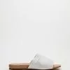 Mia Vita Maple Flat Sandals White