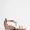 Mia Vita Hydro Wedge Sandal Pale Pink
