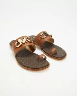 Michael Kors Izzy Flat Sandals Luggage