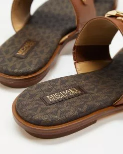 Michael Kors Izzy Flat Sandals Luggage -Sandals Sales Shop http3A2F2Fstatic.theiconic.com .au2Fp2Fmichael kors 2850 8105041 3