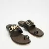 Michael Kors Izzy Flat Sandals Black