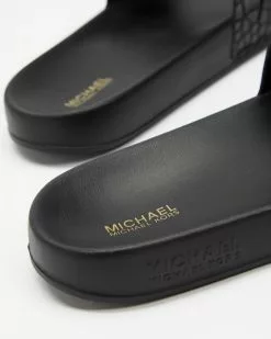 Michael Kors Embossed Croc Gilmore Slides Black -Sandals Sales Shop http3A2F2Fstatic.theiconic.com .au2Fp2Fmichael kors 3077 3305041 3