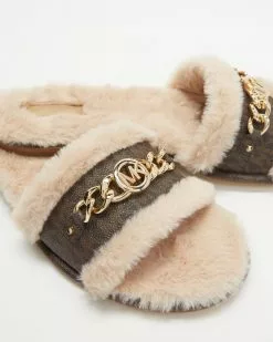 Michael Kors Rina Slides Brown -Sandals Sales Shop http3A2F2Fstatic.theiconic.com .au2Fp2Fmichael kors 5256 5305041 3