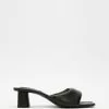 M.N.G Fluf Sandals Black