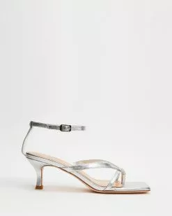 Mollini Dene Sandal Heels Silver
