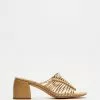 Mollini Balee Sandal Heels Camel