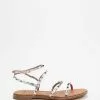 Mollini Layora Strappy Sandals Silver Leather
