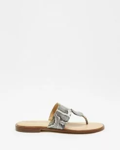 Naturalizer Frankie Toe Post Sandal Snake Multi
