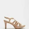 Naturalizer Baylor Heeled Sandal Barely Nude