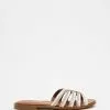 Naturalizer Lane Slide Sandal White Multi