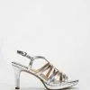 Naturalizer Baylor Heeled Sandal Silver
