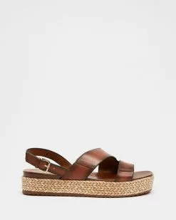 Naturalizer Jasmin Platform Sandal Brown