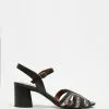 Naturalizer Kingston Heeled Sandal Black Multi