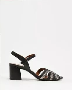 Naturalizer Kingston Heeled Sandal Black Multi