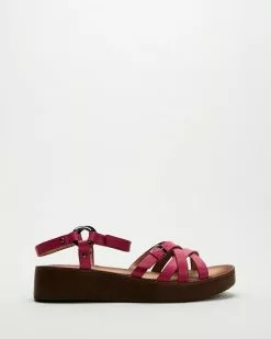 Naturalizer Georgette Platform Sandals Crush Berry