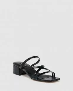 Nine West Remy BLACK TEXTURE -Sandals Sales Shop http3A2F2Fstatic.theiconic.com .au2Fp2Fnine west 4139 3788641 2