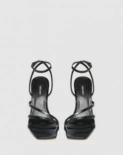 Nine West Zelina BLACK CROC -Sandals Sales Shop http3A2F2Fstatic.theiconic.com .au2Fp2Fnine west 6276 1160711 3
