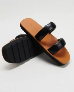 Proenza Schouler Mono Puffy Slides Nappa Lamb Black & Siena -Sandals Sales Shop http3A2F2Fstatic.theiconic.com .au2Fp2Fproenza schouler 9364 2325321 4