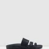Rollie Tide Triple Strap Black Shoes