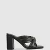 S by Sempre Di Brooke Block Sandals Black