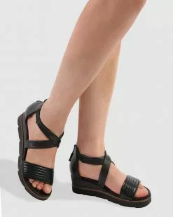 S by Sempre Di Carrie Wedge Sandals Nero -Sandals Sales Shop http3A2F2Fstatic.theiconic.com .au2Fp2Fs by sempre di 2474 9326041 5