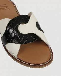 S by Sempre Di Dona Flat Sandals Mntrl Bone/black -Sandals Sales Shop http3A2F2Fstatic.theiconic.com .au2Fp2Fs by sempre di 3231 6085341 4