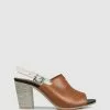 S by Sempre Di Earlene Block Sandals Tan 567/brown 552/beige 561