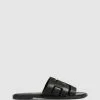 S by Sempre Di Edna Flat Sandals Black/black