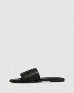 S by Sempre Di Shyla Flat Sandals Black -Sandals Sales Shop http3A2F2Fstatic.theiconic.com .au2Fp2Fs by sempre di 3879 9085341 3